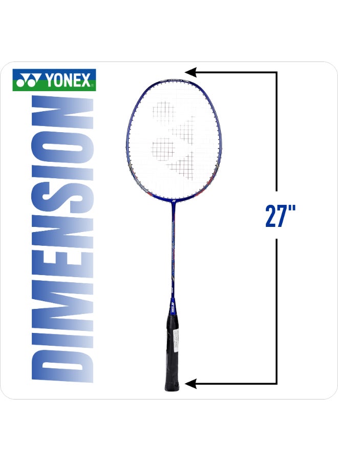 يونيكس مضرب تنس الريشة YONEX NANORAY 72 خفيف | 5U G4 | نانومتري | إكس-فوليرين | إطار AERO+ Box | متساوي القياس | قلب ذو ملمس صلب | وصلة T مدمجة جديدة | مع غطاء كامل - Image 4
